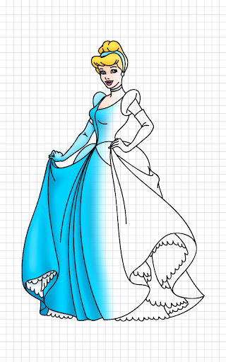 pencil princess dress drawing